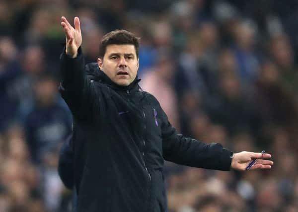 Tottenham Hotspur manager Mauricio Pochettino gestures on the touchline during the Premier League match at Wembley Stadium, London. (Picture: John Walton/PA Wire)