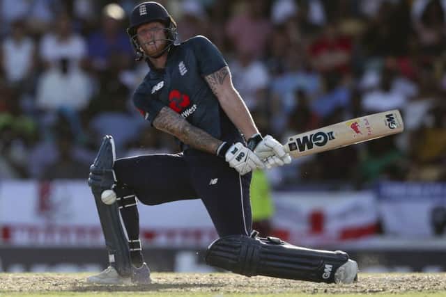 England's Ben Stokes impressed during England's chase, which ultimately fell short. Picture: AP/Ricardo Mazalan