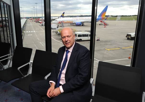 Transport Secretary Chris Grayling during a recent visit to Leeds Bradford Airport where he discussed access.