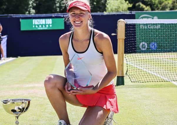 Tereza Smitkova: The 2018 champion at Ilkley will be playing for more prize money this summer. (Picture: Karen Ross)