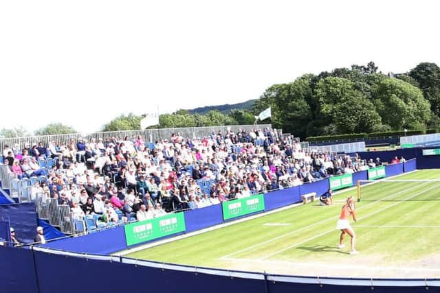 A packed Centre Court at the Fusion 100 Ilkley Trophy in 2018 (Picture: Karen Ross)