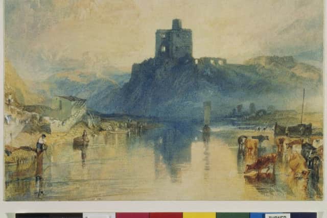 Turner's 'Rivers of England' Watercolours, Norham Castle, on the River Tweed. Picture: Tate Images