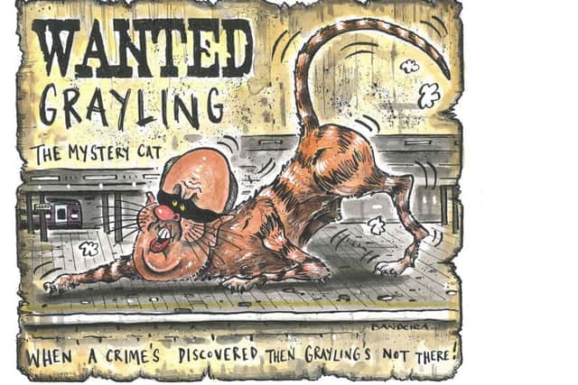 Graeme Bandeira's cartoon when The Yorkshire Post dubbed Chris Grayling as Macavity.