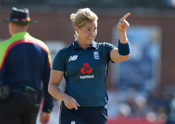Katherine Brunt of England Women took a five-for in their win over India.  (Picture: Tony Marshall/Getty Images)