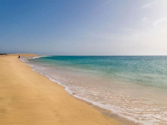 A beach on Cape Verde