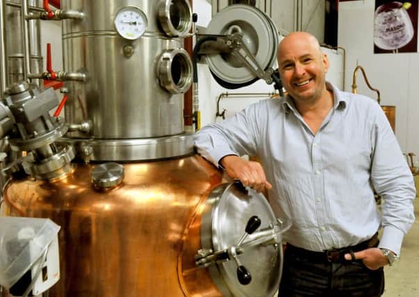 Karl Mason, director and co-founder of Masons Gin, pictured at the distillery in Bedale. Picture by Gary Longbottom.