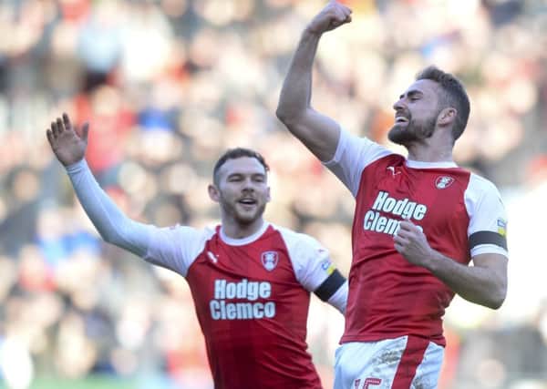 Rotherham United's 
Clark Robertson: Used to end-of-season battles.