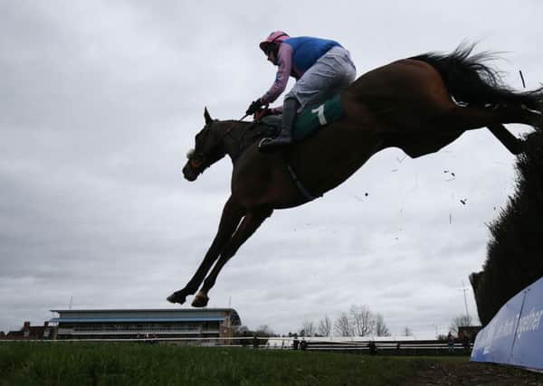 Rocky's Treasure and David Bass line up in today's Grimthorpe Chase at Doncaster.