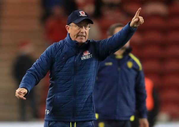 Middlesbrough manager Tony Pulis (Picture: Owen Humphreys/PA Wire).
