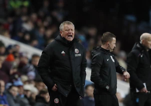 UP FOR IT: Sheffield United manager, Chris Wilder. Picture: Simon Bellis/Sportimage