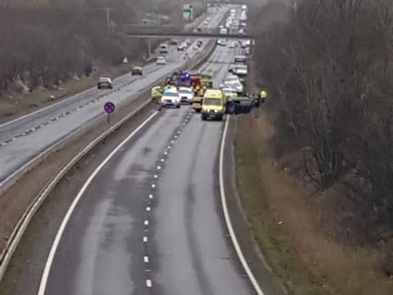 The scene near Malton. (Picture: @Nikki_UpNorf)
