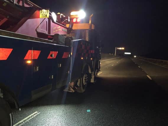 Emergency services have been at the scene of a crash on the A1M overnight.