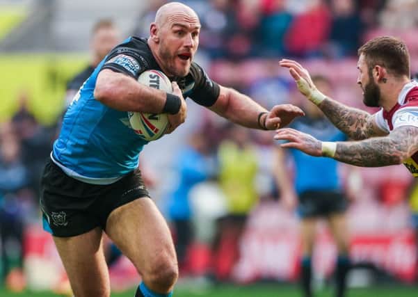 Hull FC's Gareth Ellis in action on his return from retirement.