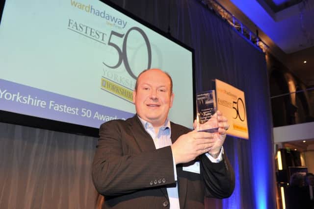 The Yorkshire Fastest 50 awards 2018.  Craig Such, Azzure IT,  winner of the Fastest Growing Small Business.  Picture Tony Johnson.