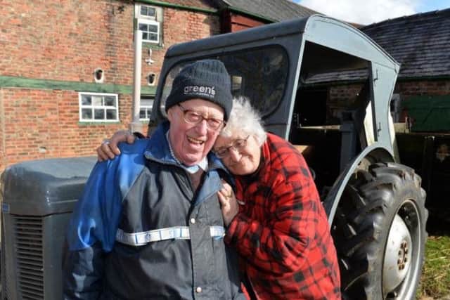 Steve and Jean Green who farm together near Thirsk and feature in a special episode of The Yorkshire Vet on Tuesday as they celebrate their 40th wedding anniversary. Pictures by Bruce Rollinson.