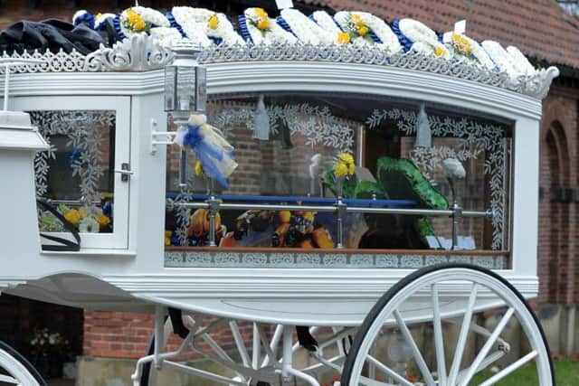 Toby Nye's funeral was held at Cottingley Crematorium. Photo: JPIMedia