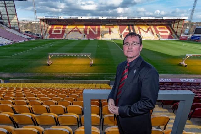 Gary Bowyer was introduced to the media yesterday following his appointment as Bradford Citys manager (Picture: James Hardisty).