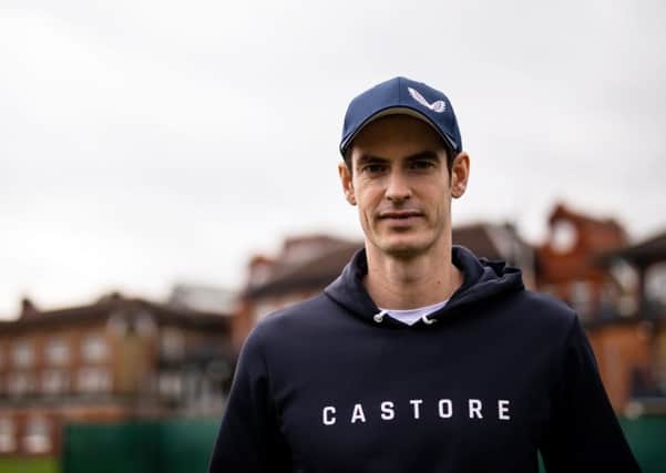 Andy Murray poses during the Castore partnership announcement at the Queen's Club, London. (Picture: Steven Paston/PA Wire)