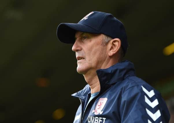 Middlesbrough manager Tony Pulis: Wary of Brentford.