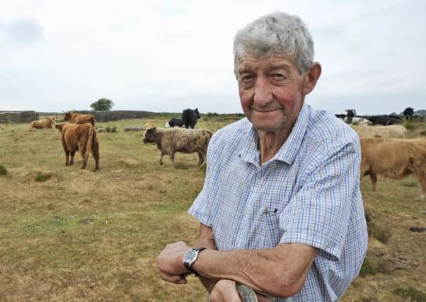 Farmer David Thorp at the site where a herd of cattle belonging to Alex and Stephanie Birch had grazed on for 40 years but have had to be sold off or slaughtered after a complaint by a dog walker. Picture by SWNS.