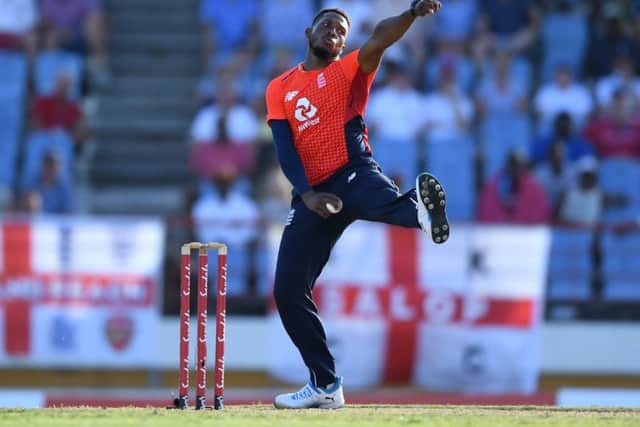 IN THE FRAME: Chris Jordan shlould be considered for England's World Cup squad, says Darren Gough. Picture: Gareth Copley/Getty Images,)