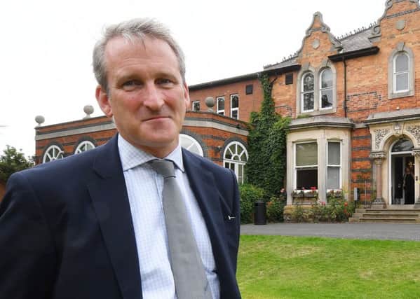 Education Secretary Damian Hinds during a visit to Scarborough.