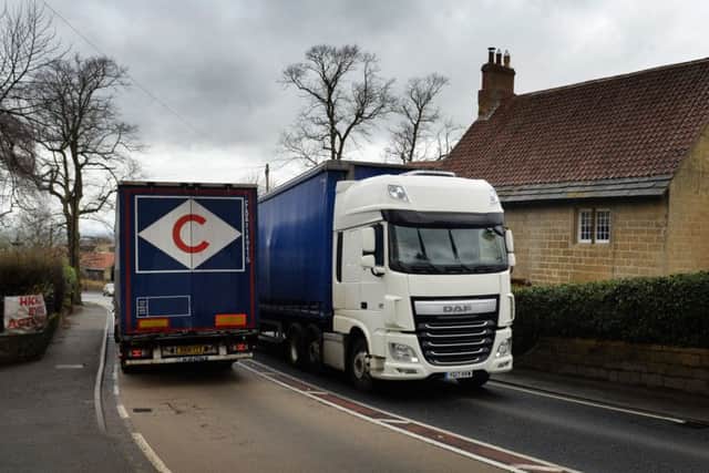 Thousands of lorries go through Hickleton each day.