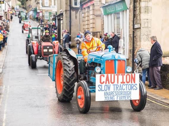 Some 301 tractors took part in a drive around the countryside organised by the friends of the late Mr Spink. Picture by Rachel Fawcell.