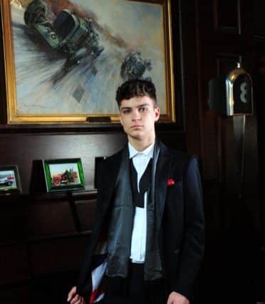 Harvey Ashford wears the Britannia tuxedo, £130; Britannia trousers, £69; shirt, £25; bow tie, from £10; Silk scarf, £55. All at Johnny Tuxedo.
 
At Bowcliffe Hall, Bramham. Picture by Simon Hulme; Styling by Stephanie Smith