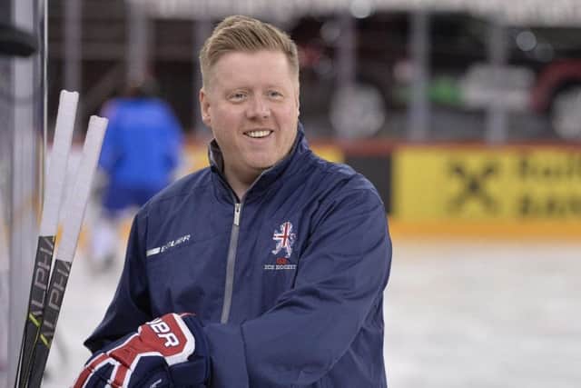 GB head coach, Pete Russell. Picture courtesy of Ice Hockey UK