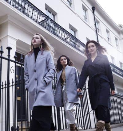 rom left to right: Tailored 1.0 coat, £620; Weekend 1.0 short coat, £660; black 1.0 trench, £770. All by Avie at The Mews, Roundhay, Leeds.