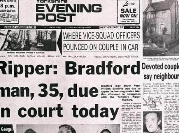 The Yorkshire Evening Post on Monday 5 January 1981 when Yorkshire Ripper suspect Peter Sutcliffe was arrested