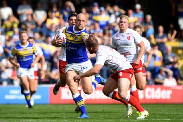 IN THE RUNNING: Leeds Rhinos' Carl Ablett. Picture: James Hardisty.