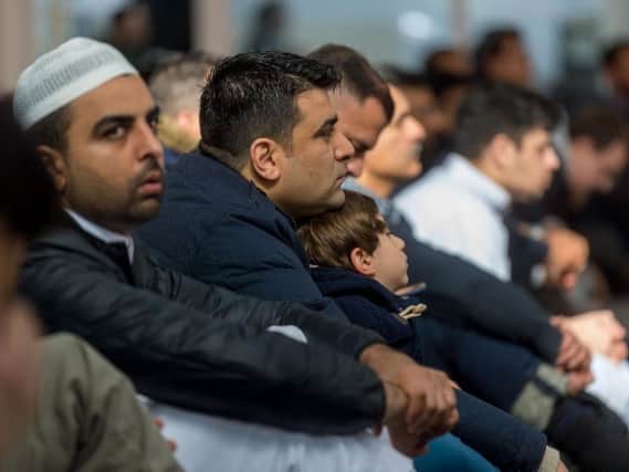 The community at Leeds Grand Mosque were visibly shaken by the news.