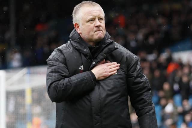 Chris Wilder - Sheffield United manager has not seen his side concede for seven games. (Picture: Simon Bellis/Sportimage)