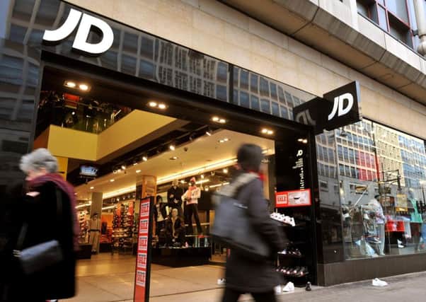 File photo dated 9/1/09 of the JD Sports shop on Oxford Street, central London.   See PA story CITY JDSports. Photo credit should read: John Stillwell/PA Wire