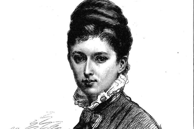 Lady Butler in 1875. Picture provided by Catherine Wynne from the Graphic Magazine
