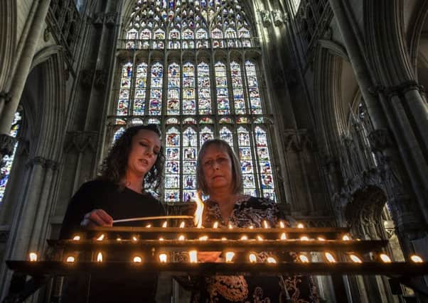 Candles were lit in York Minster to mark the tenth anniversary of Claudia Lawrence's disappearance.