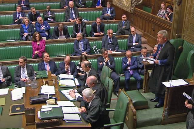 Speaker John Bercow MP addresses MPs over Brexit.