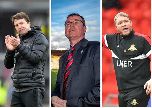 LEAGUE ONE LIFE: Daniel Stendel, Gary Bowyer and Grant McCann all have plenty to fight for towards the end of the season.