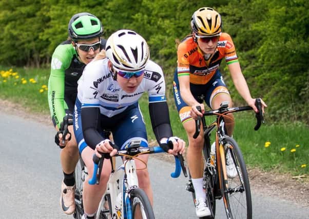 WE'LL MEET AGAIN: Anna van der Breggen and Lizzie Deignan, right, contest the 2017 Tour de Yorkshire. Picture: Alex Whitehead/SWpix.com