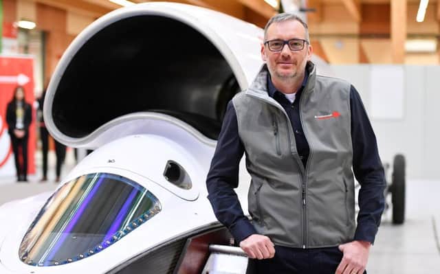 Ian Warhurst at the UK Land Speed Record Centre at the Berkeley Green College, Gloucester. Picture: SWNS