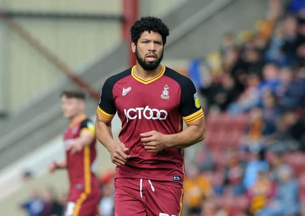Bradford City's Nathaniel Knight-Percival: Aims to avoid another relegation.  Picture: Tony Johnson