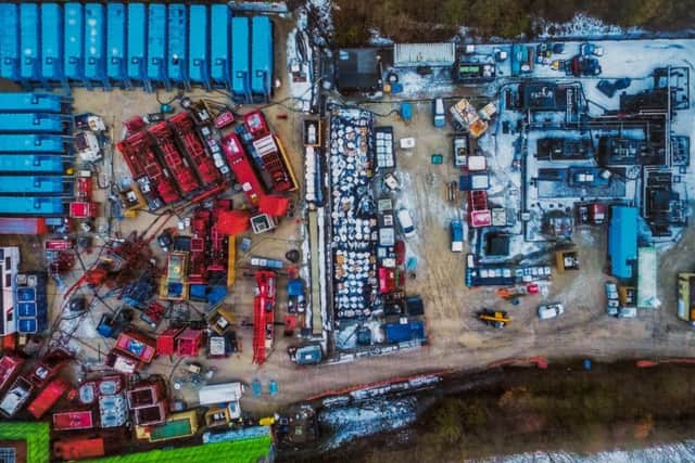 An aerial view of the site in Kirby Misperton that was earmarked for fracking.