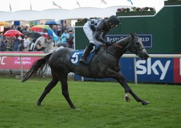 Oakley Brown winning on Third Time Lucky at York. Picture submitted