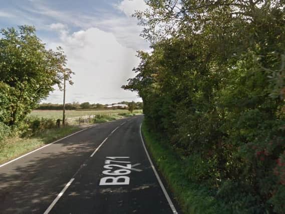 The B6271 in North Yorkshire was closed yesterday after a serious accident
