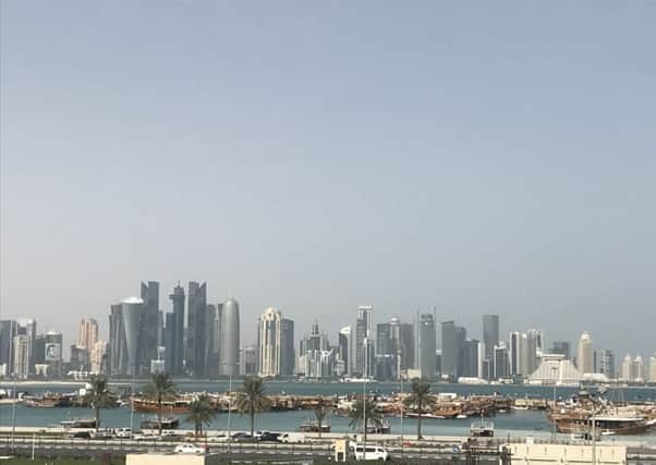 Photo of Doha's West Bay. PA