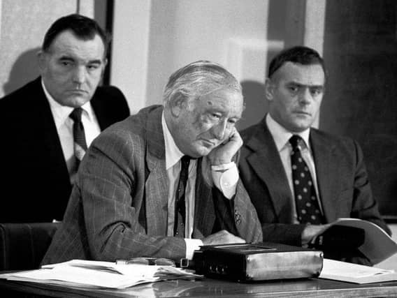 Detectives listening to the Wearside Jack tapes in Wakefield