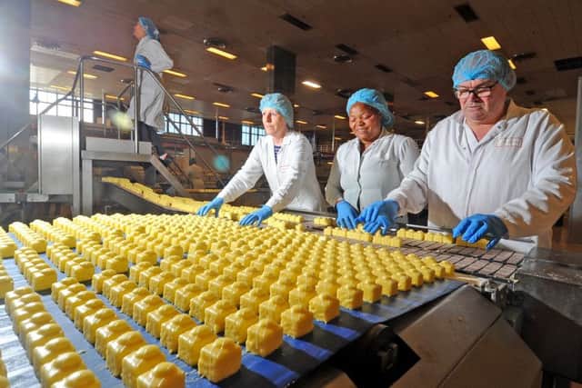 26 March 2019 ......   Premier Foods' Mr Kipling factory in Carlton, Barnsley, producing all their Easter products including Lemon Fancies.  Picture Tony Johnson.