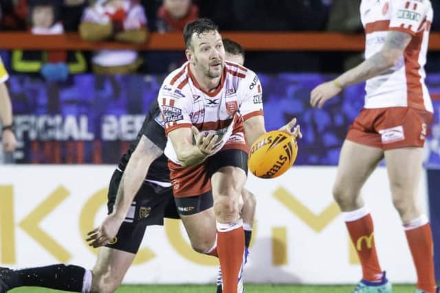 Hull KR's Danny McGuire has been left out of the 19-man squad to face St Helens - but could be a late inclusion if he passes a fitness check. PIC: Allan McKenzie/SWpix.com